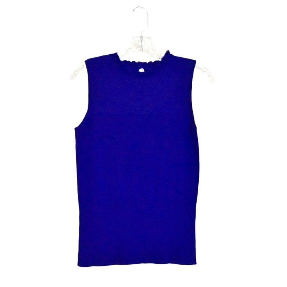 Antonio Melani Sleeveless Pullover Wool Top Purple Size XS